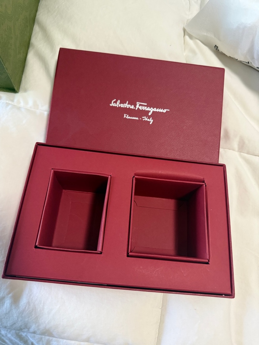 Salvatore Ferragamo Burgundy Presentation Box